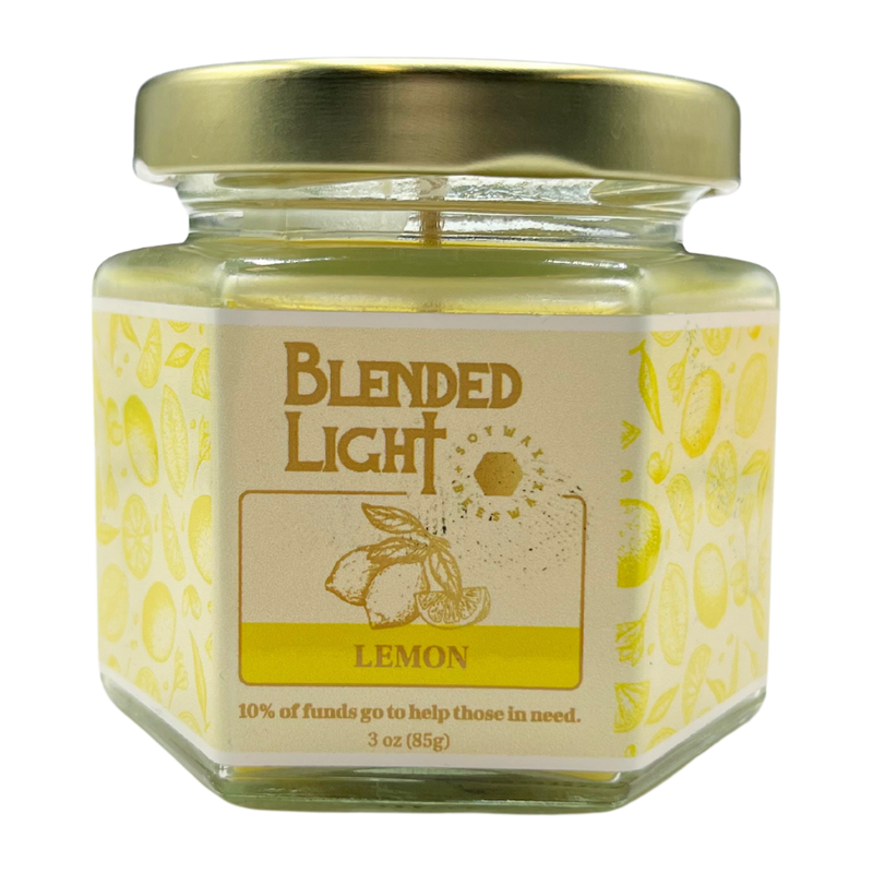 Lemon Scented Candle | Multiple Sizes | Blended Light