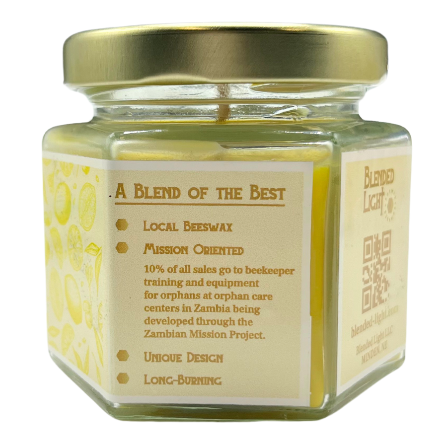 Lemon Scented Candle | Multiple Sizes | Blended Light