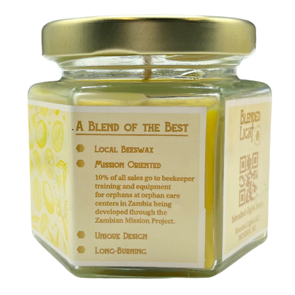 Lemon Scented Candle | Multiple Sizes | Blended Light