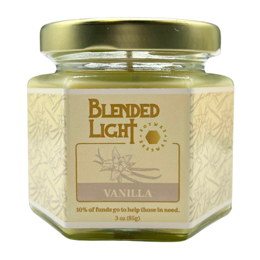 Vanilla Scented Candle | Multiple Sizes | Blended Light