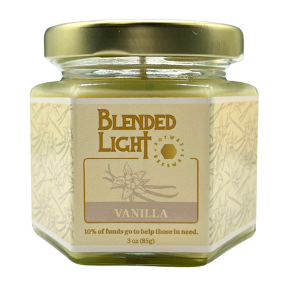 Vanilla Scented Candle | Multiple Sizes | Blended Light