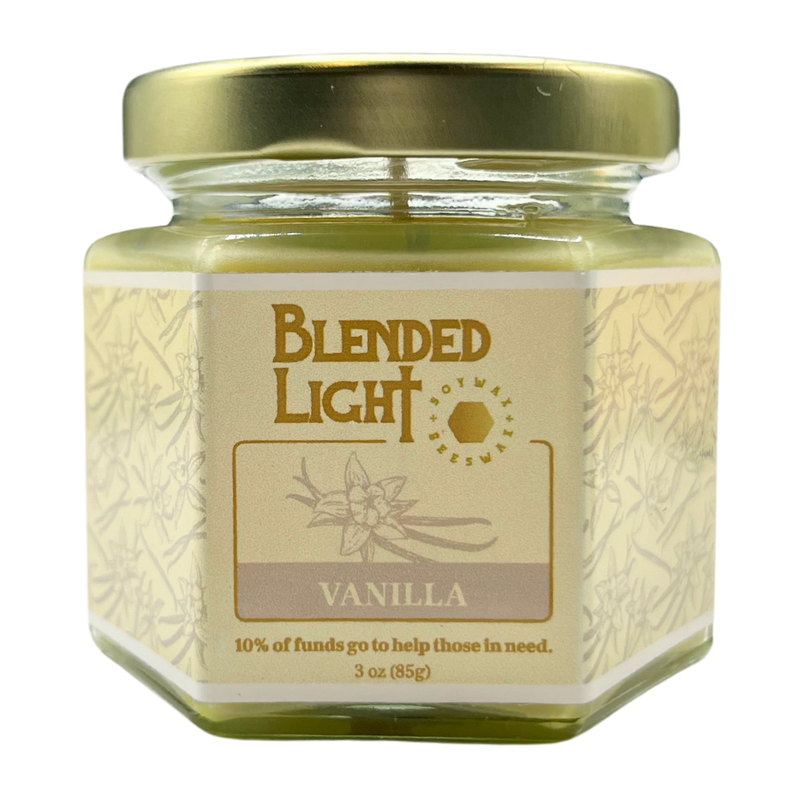 Vanilla Scented Candle | Multiple Sizes | Blended Light