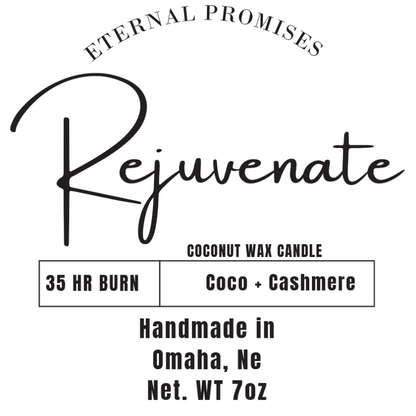 Rejuvenate Coco Chestnut Cashmere Scented Candle | 7 oz | Eternal Promises