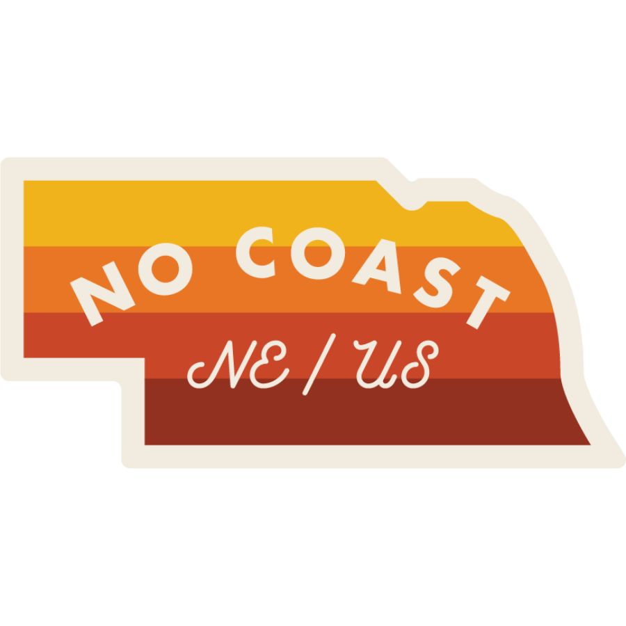 No Coast NE/US Weather Resistant Sticker | HEARTlandia