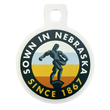 Sown in Nebraska Weather Resistant Sticker | HEARTlandia