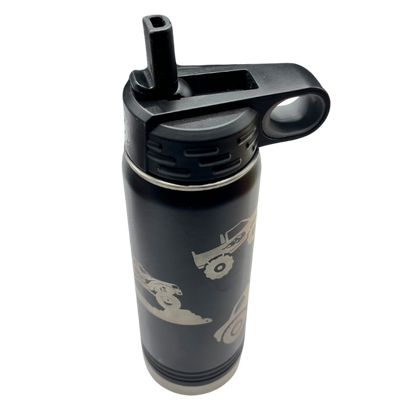 Stainless Steel Monster Truck Water Bottle | 20 oz | Multiple Colors | RCK Creations & More