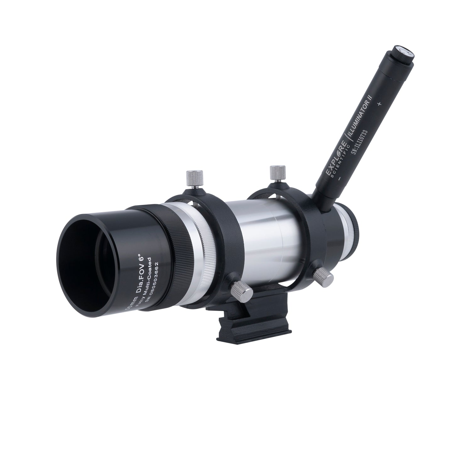 8x50 Straight Through Illuminated Viewfinder with Bracket and NEW long battery life Illuminator II