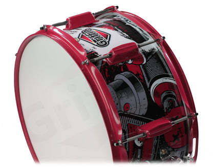 Snare Drum by GRIFFIN - Birch Wood Shell 14"x6.5" with Custom Graphic Wrap (Limited Edition) - Percussion Drummers Acoustic Musical Instrument Kit