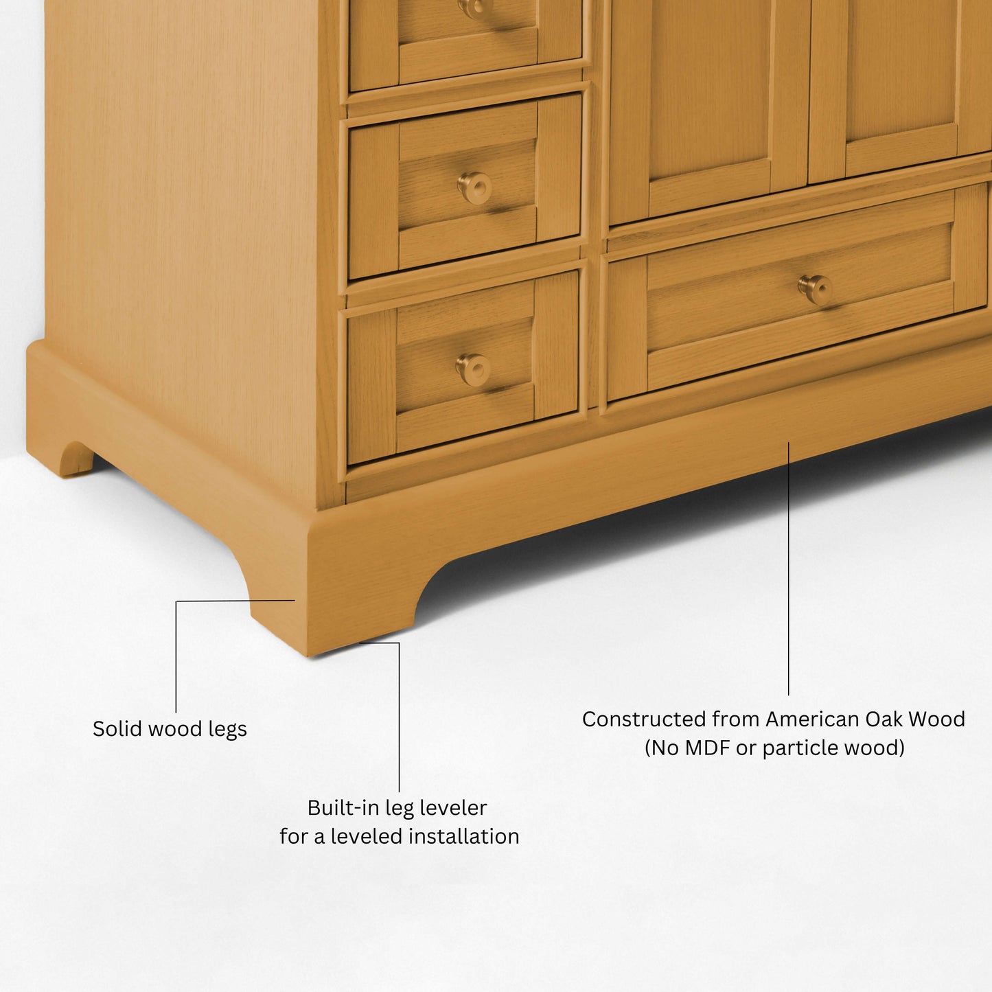 Audrey Bathroom Vanity in Sienna Finish