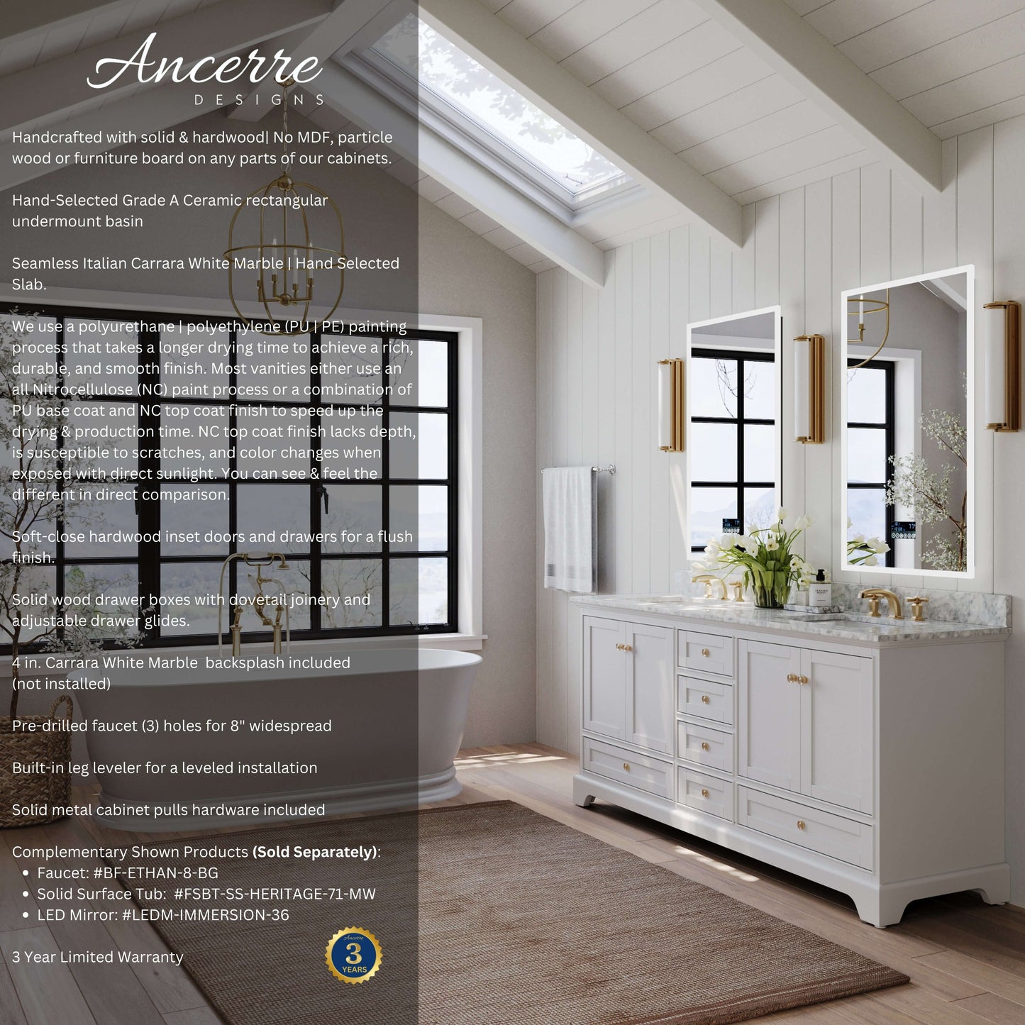 Audrey 72" Bath Vanity Set