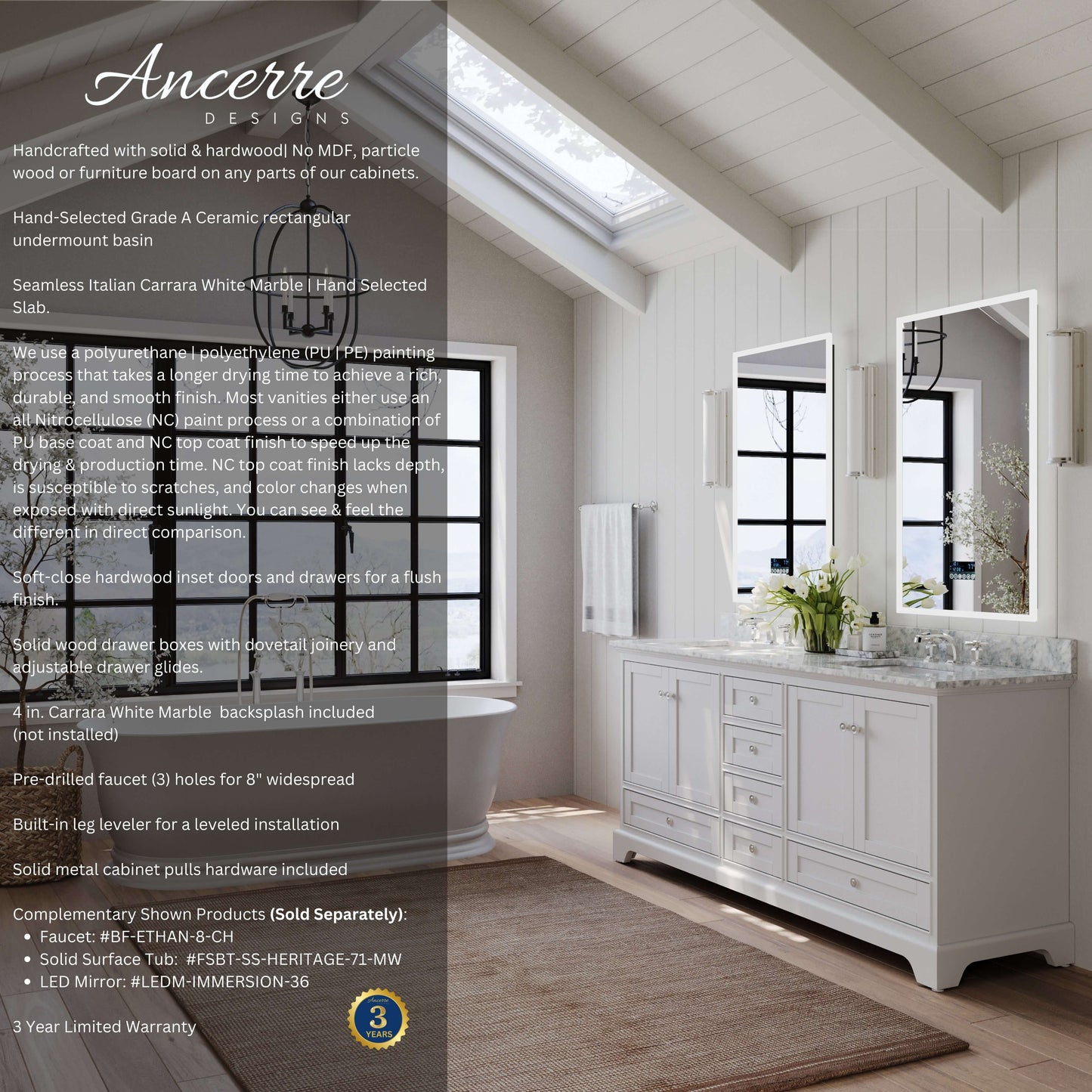 Audrey 72" Bath Vanity Set