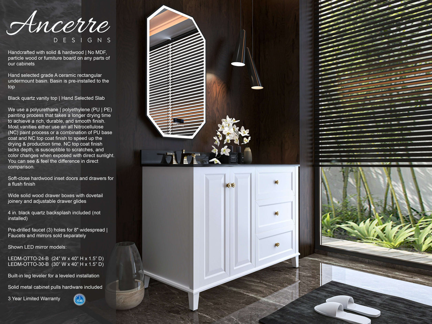Hannah 42" Bath Vanity Set