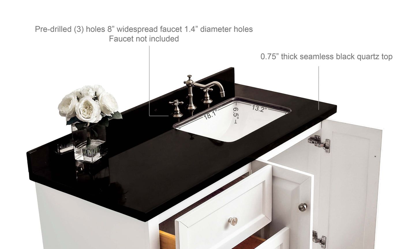 Hannah 42" Bath Vanity Set