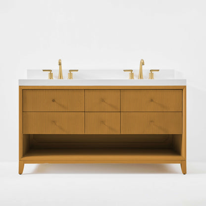Momo Bathroom Vanity Collection in Sienna Finish