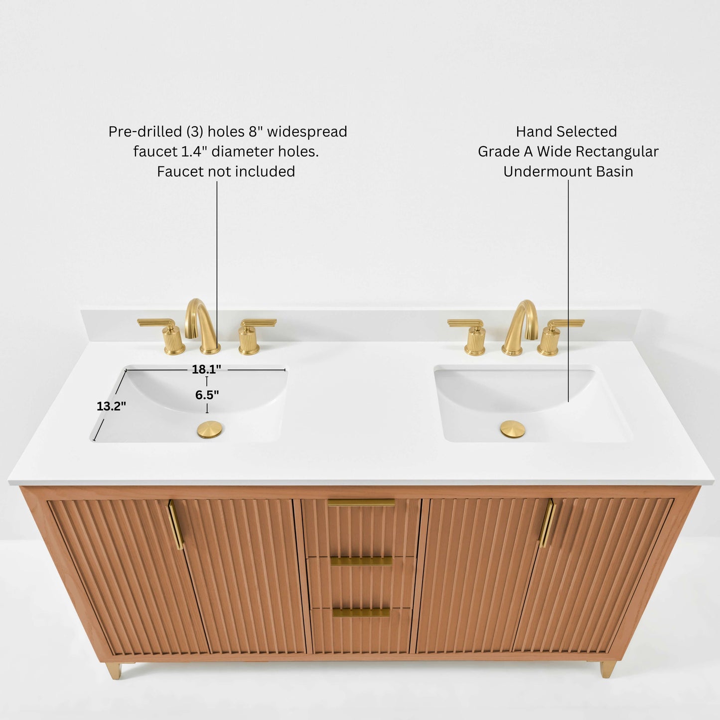 Turlington Bathroom Vanity Collection in Sienna Finish