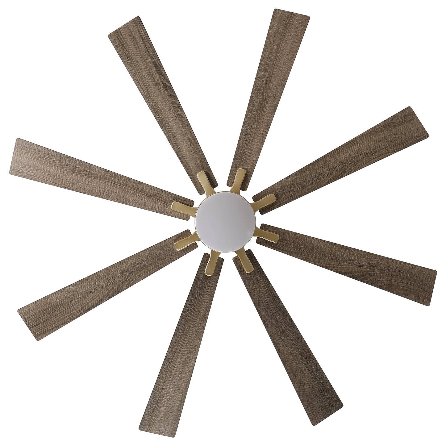 72 Inch Elbe Modern Downrod Mount Ceiling Fan with Light and Remote Control