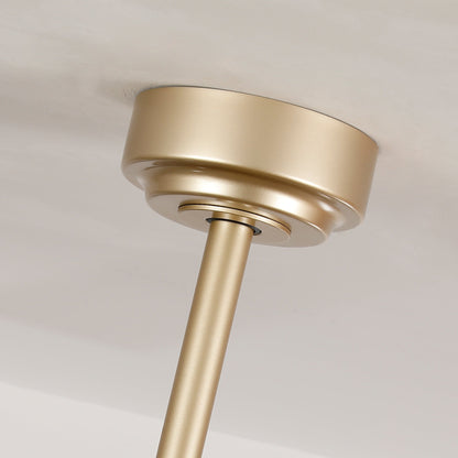 72 Inch Elbe Modern Downrod Mount Ceiling Fan with Light and Remote Control