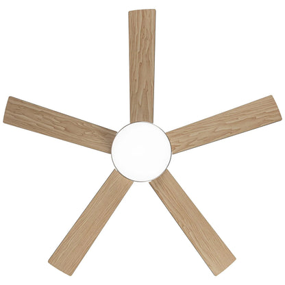 Vaczon 48" 5 Blades Industrial DC Motor Ceiling Fan with LED Lighting and Remote Control