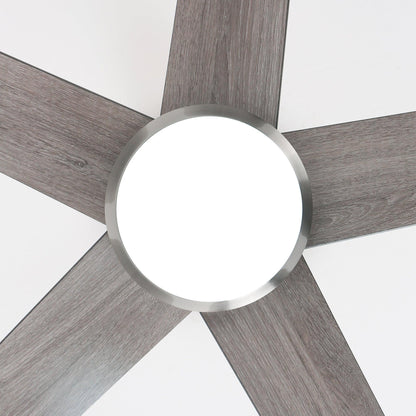 52" Vaczon 5 Blades Ceiling Fan with LED Light and Remote Control
