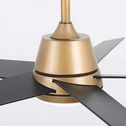 Vaczon 52 Inch Otis Downrod Mount LED Ceiling Fan with APP & Remote Control