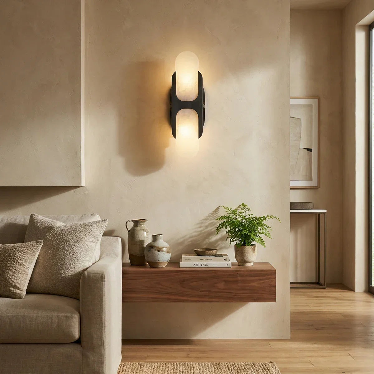 Odin Alabaster Wall Sconce