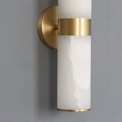 Varelle Twin Alabaster Wall Sconce