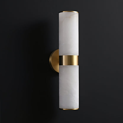 Varelle Twin Alabaster Wall Sconce