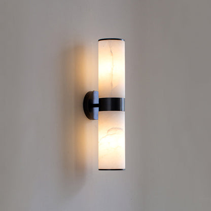 Varelle Twin Alabaster Wall Sconce