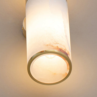 Varelle Twin Alabaster Wall Sconce