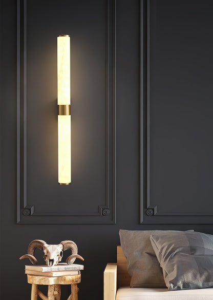Velmora Alabaster Linear Wall Sconce