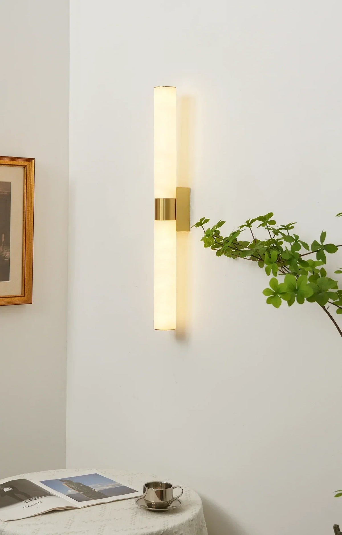 Velmora Alabaster Linear Wall Sconce