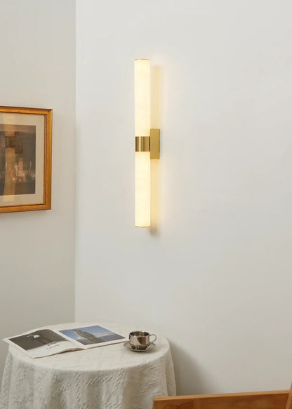 Velmora Alabaster Linear Wall Sconce