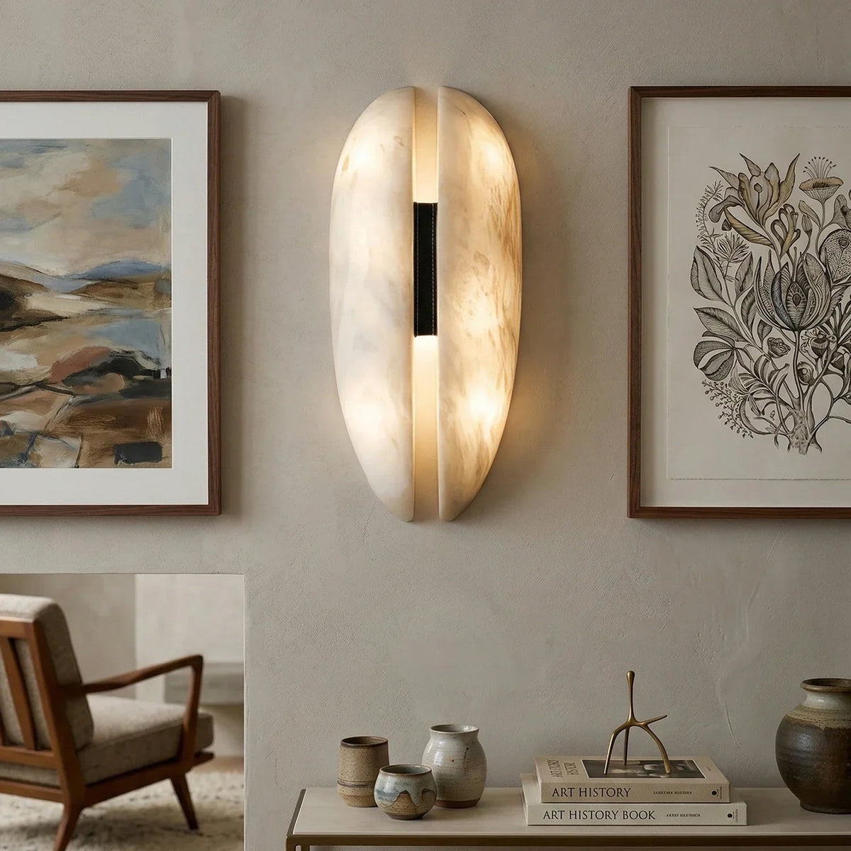 Alabaster Veil Wall Sconce