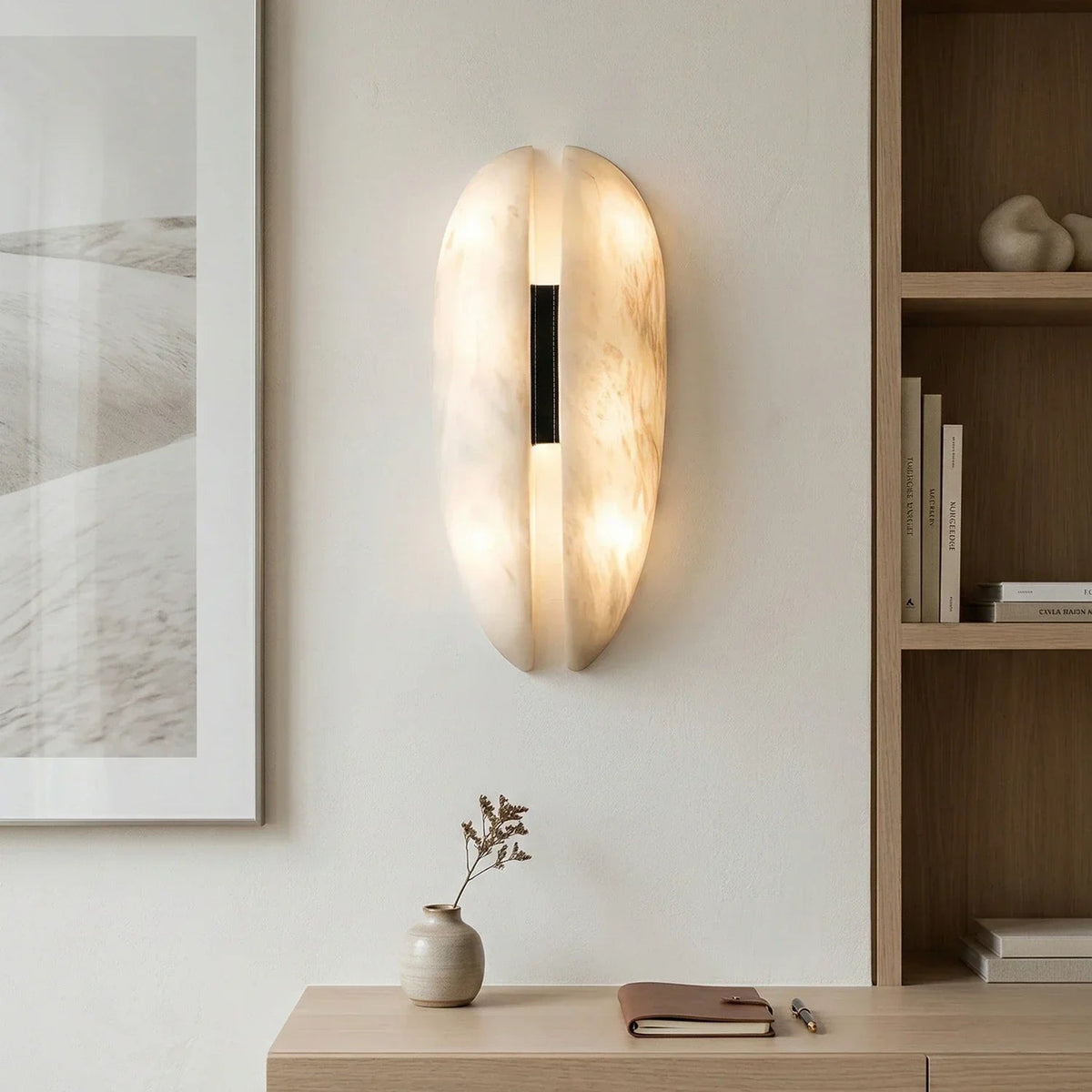 Alabaster Veil Wall Sconce