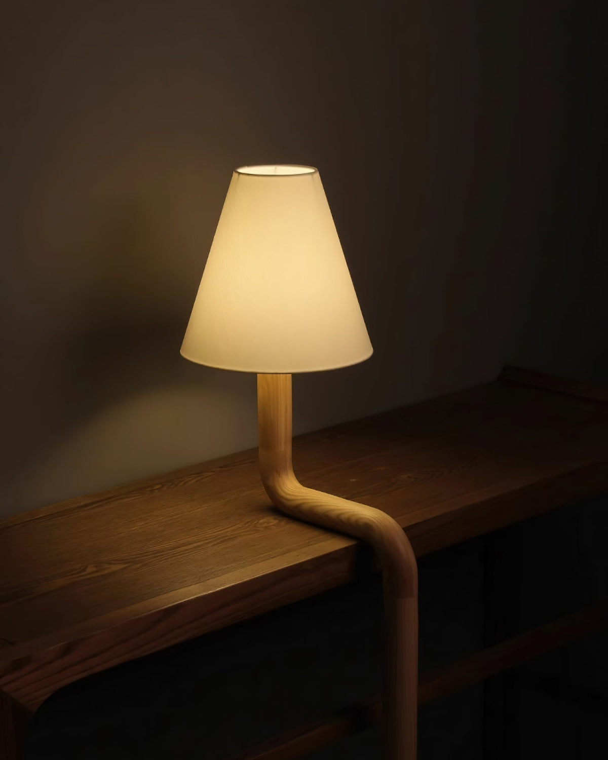 Velora Sculptural Bentwood Table Lamp