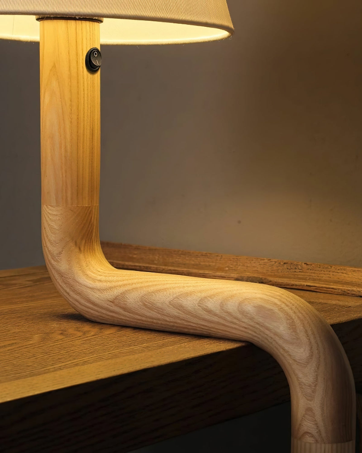 Velora Sculptural Bentwood Table Lamp
