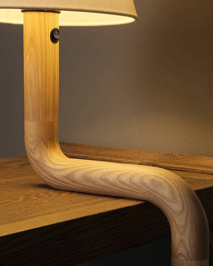 Velora Sculptural Bentwood Table Lamp
