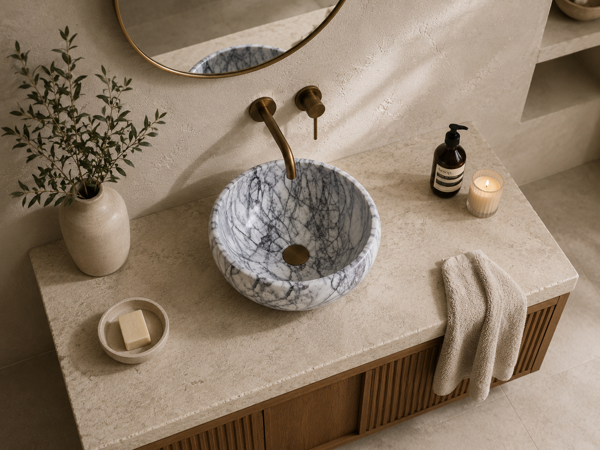 Viola Calacatta Oval Sink
