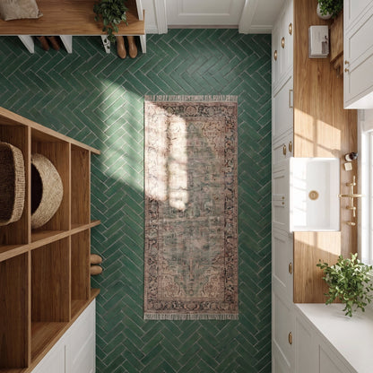 Vision Color Forest Green Anti-Slip Resin Look Porcelain Tiles 3x12