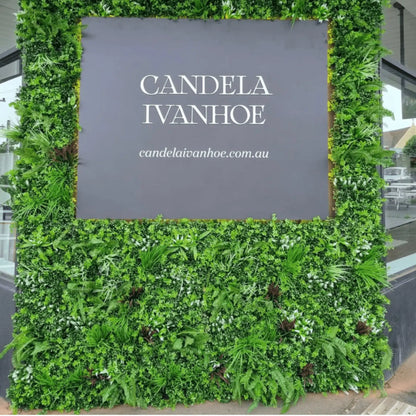 Tropical Vista Artificial Vertical Garden Green Wall Panel 40×40in 11 SQ FT – UV Resistant – Commercial Grade
