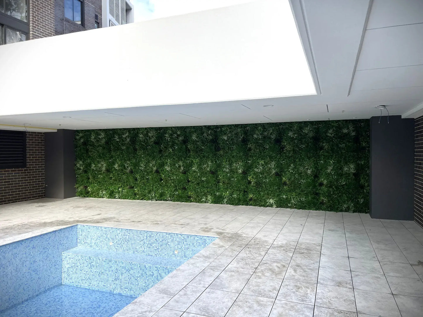 Tropical Vista Artificial Vertical Garden Green Wall Panel 40×40in 11 SQ FT – UV Resistant – Commercial Grade