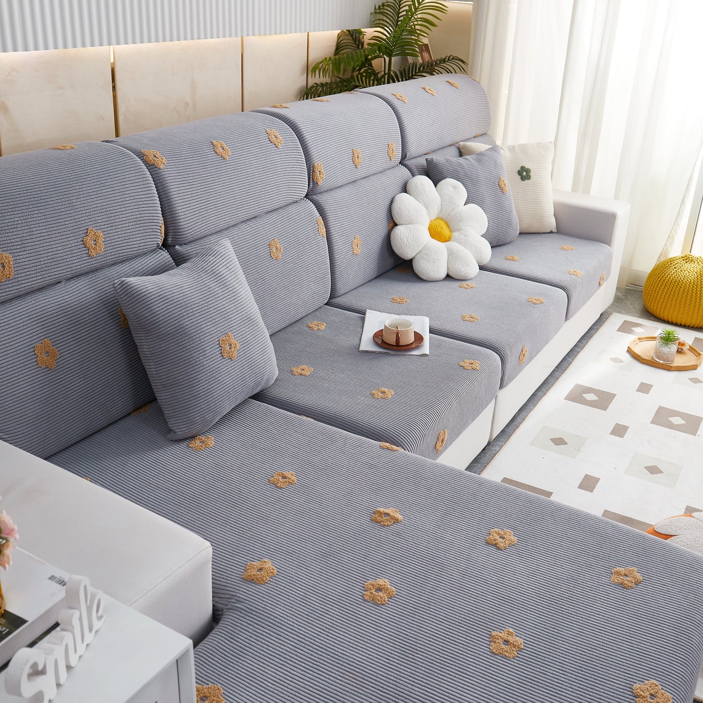 Polar Fleece Sofa Cushion Covers for Sofa 1/2/3/4 Seater, Best Seat Covers for Dogs, Pet Couch Protector
