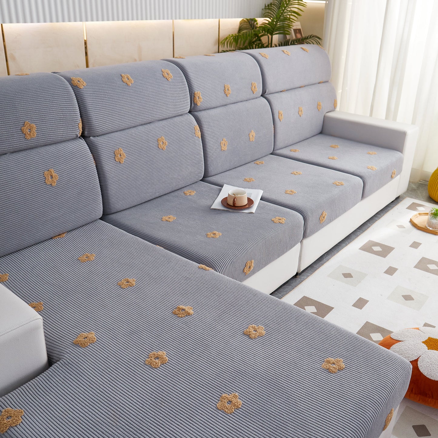 Polar Fleece Sofa Cushion Covers for Sofa 1/2/3/4 Seater, Best Seat Covers for Dogs, Pet Couch Protector