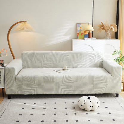 Fleece Stretch Sofa Slipcover Washable Soft Spandex Couch Cover Furniture Protector