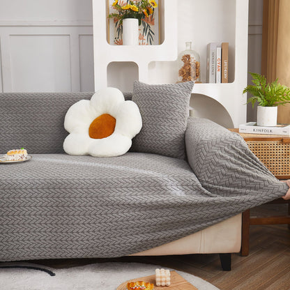 3D Geometric Stretch Sofa Slipcovers Non Slip Pet Friendly Washable Fitted Sofa Covers