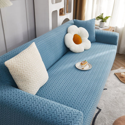 3D Geometric Stretch Sofa Slipcovers Non Slip Pet Friendly Washable Fitted Sofa Covers