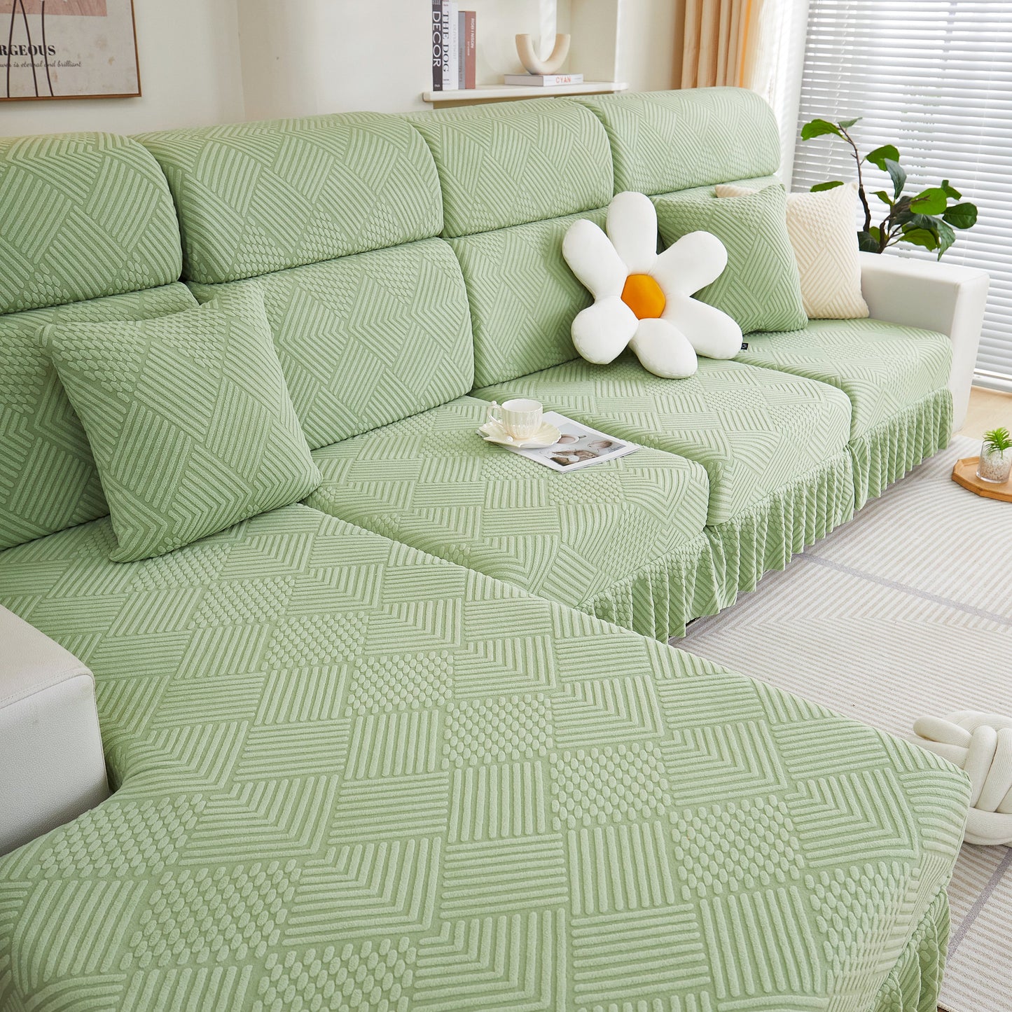 Stretch Sofa Covers for Couch Seats and Cushions, Suitable for 1/2/3/4/L Seater Sofas and Couches
