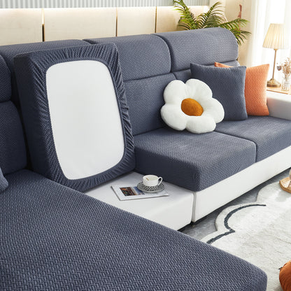 High Stretch Separate Cushion Covers Sofa Slipcover for L-Shaped Sectional Couch