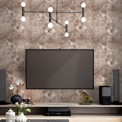 Hexagon Stick Wall Tiles