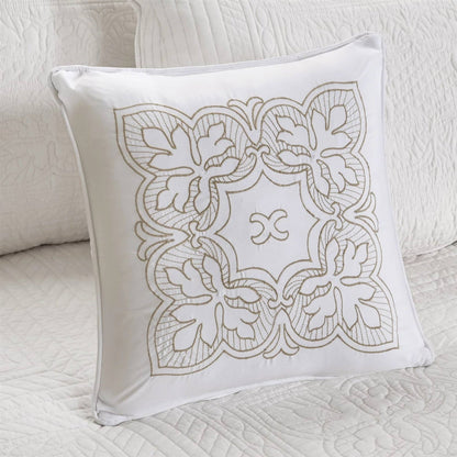 6-Piece Farmhouse White Daybed Cover Bedding Set with Scalloped Edges